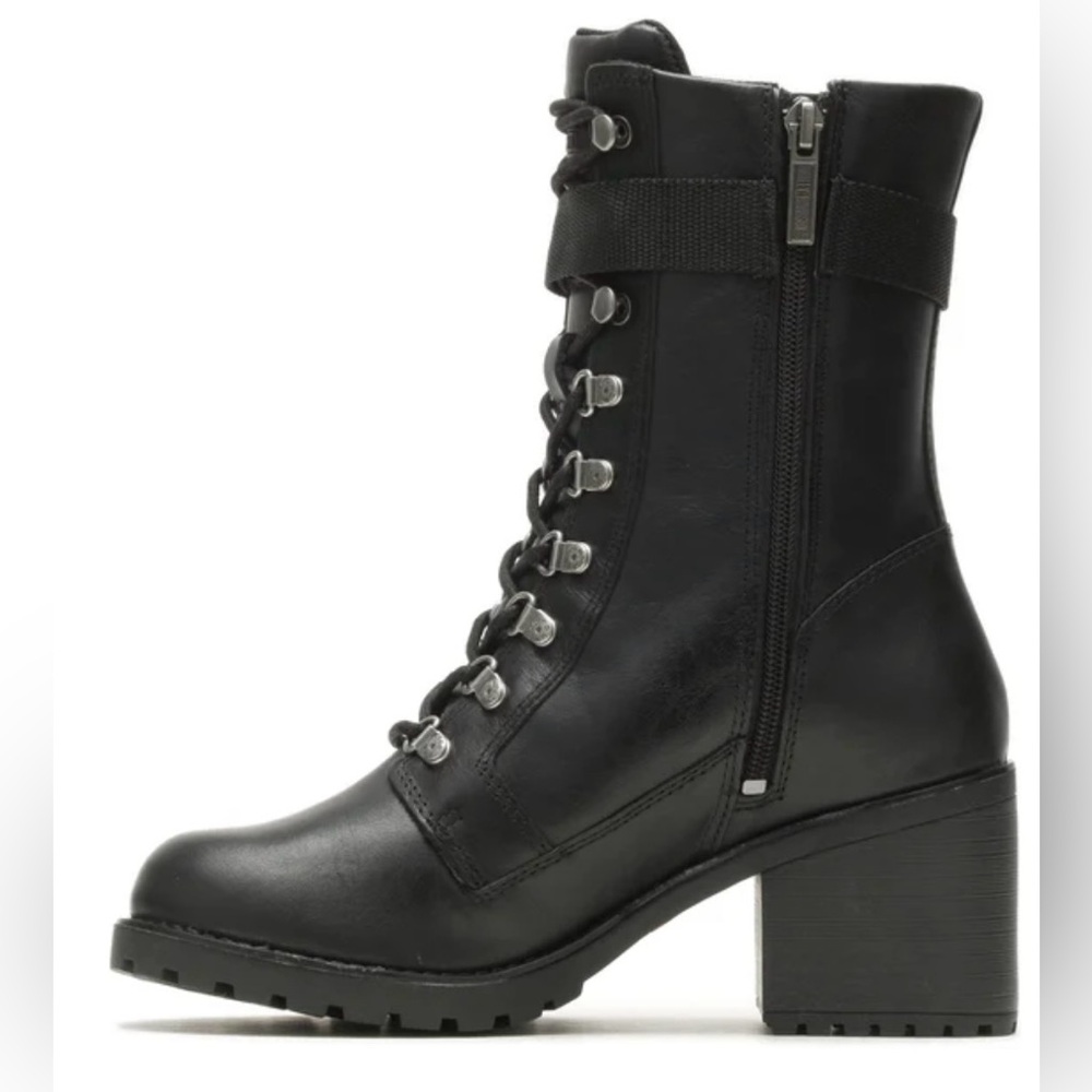 Harley-Davidson Leather Marinda 9" Lace Up Riding Boots Sz 11 NWT - Picture 6 of 10